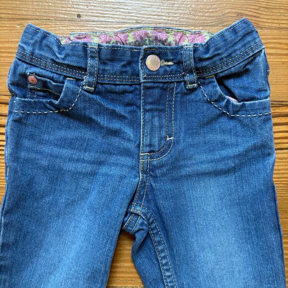 Genuine Kids dark wash adjustable waist flare toddler jeans SIZE 24M - Picture 2 of 6
